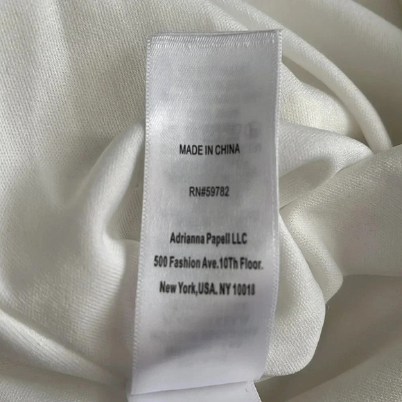 AIDAN NWOT White Ruffle Cutout Dress, Size 8 - Picture 13 of 13